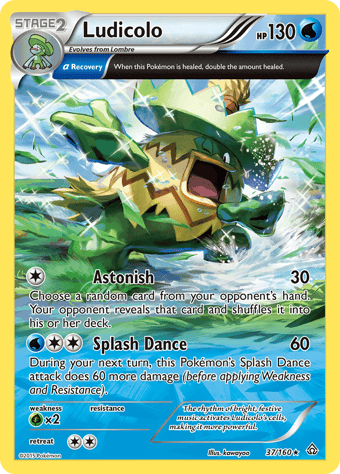 Ludicolo Primal Clash Pokemon Card