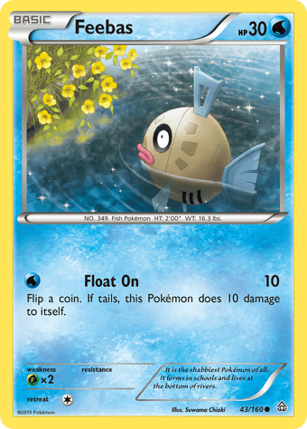 Feebas Primal Clash Pokemon Card