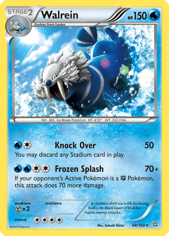 Walrein Primal Clash Pokemon Card