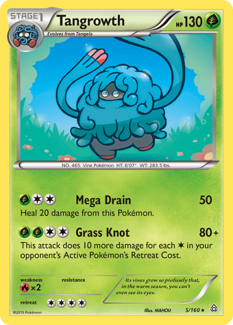 Tangrowth Primal Clash Pokemon Card