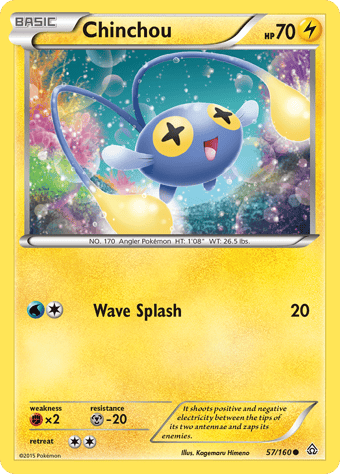 Chinchou Primal Clash Pokemon Card