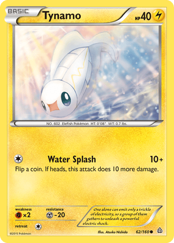 Tynamo Primal Clash Pokemon Card