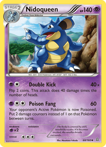 Nidoqueen Primal Clash Pokemon Card