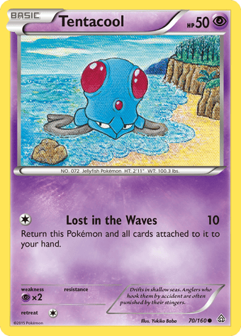 Tentacool Primal Clash Pokemon Card