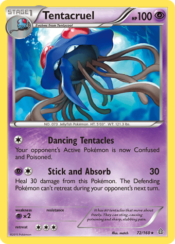 Tentacruel Primal Clash Pokemon Card