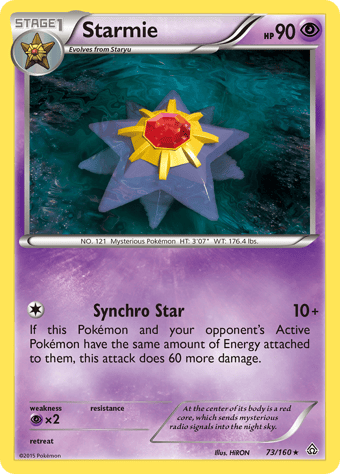 Starmie Primal Clash Pokemon Card