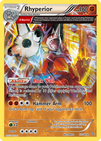 Rhyperior Primal Clash Pokemon Card