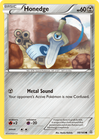 Honedge Primal Clash Pokemon Card