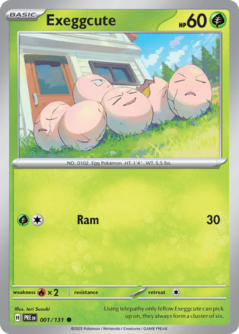 Exeggcute Prismatic Evolutions Pokemon Card Exeggcute Prismatic Evolutions Pokemon Card