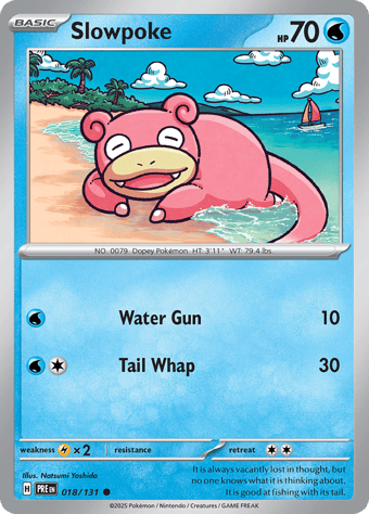 Slowpoke Prismatic Evolutions Pokemon Card