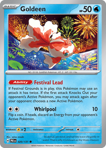 Goldeen Prismatic Evolutions Pokemon Card