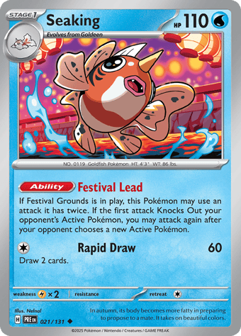 Seaking Prismatic Evolutions Pokemon Card