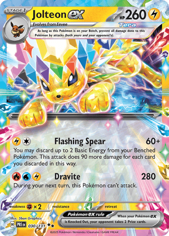 Jolteon EX Prismatic Evolutions Pokemon Card