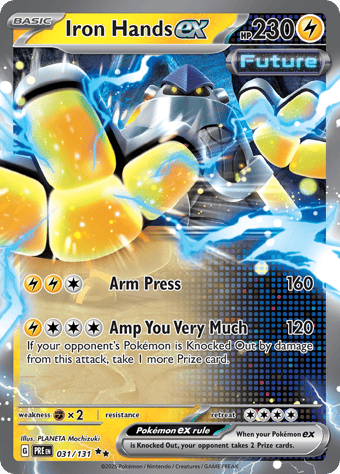 Iron Hands EX Prismatic Evolutions Pokemon Card