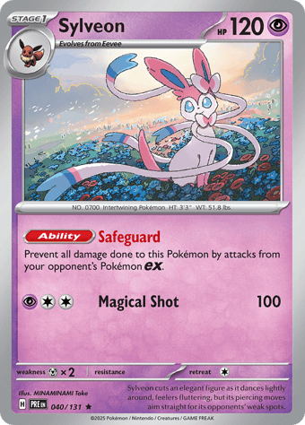 Sylveon Prismatic Evolutions Pokemon Card Sylveon Prismatic Evolutions Pokemon Card