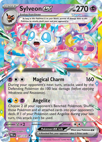 Sylveon EX Prismatic Evolutions Pokemon Card