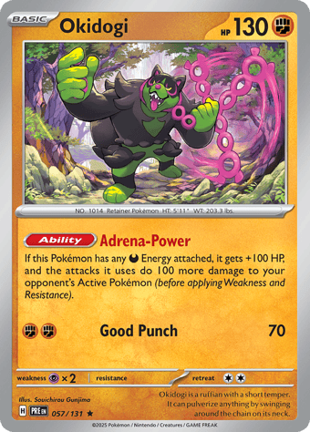 Okidogi Prismatic Evolutions Pokemon Card