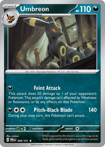 Umbreon Prismatic Evolutions Pokemon Card