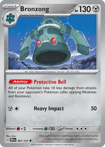 Bronzong Prismatic Evolutions Pokemon Card
