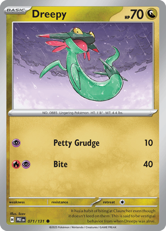 Dreepy Prismatic Evolutions Pokemon Card