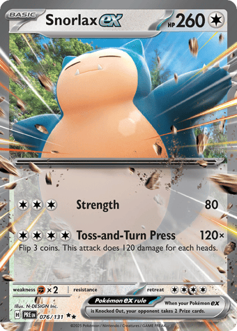 Snorlax EX Prismatic Evolutions Pokemon Card