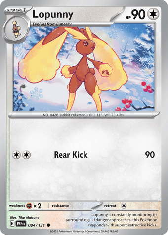 Lopunny Prismatic Evolutions Pokemon Card Lopunny Prismatic Evolutions Pokemon Card