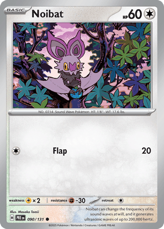 Noibat Prismatic Evolutions Pokemon Card