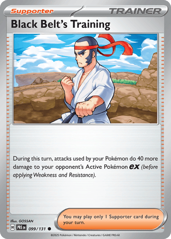 Black Belt's Training Prismatic Evolutions Pokemon Card