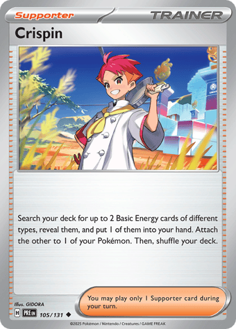 Crispin Prismatic Evolutions Pokemon Card