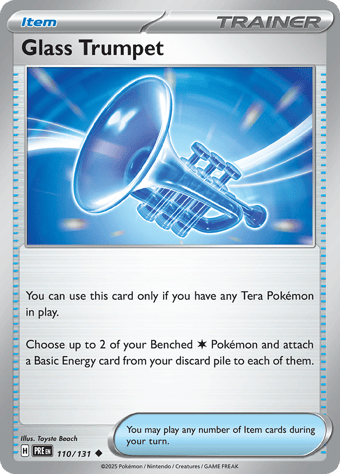 Glass Trumpet Prismatic Evolutions Pokemon Card