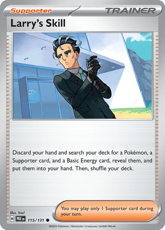 Larry's Skill Prismatic Evolutions Pokemon Card