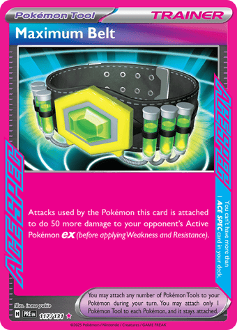 Maximum Belt Prismatic Evolutions Pokemon Card