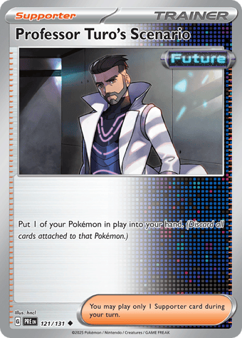 Professor Turo's Scenario Prismatic Evolutions Pokemon Card