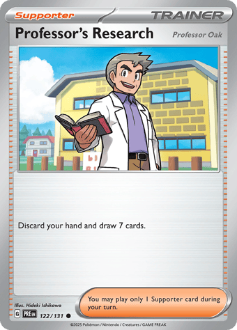 Professor's Research [Professor Oak] Prismatic Evolutions Pokemon Card