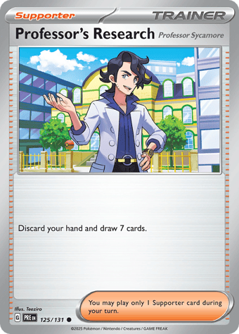 Professor's Research [Professor Sycamore] Prismatic Evolutions Pokemon Card