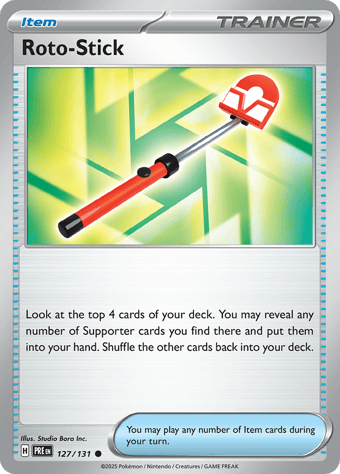 Roto-Stick Prismatic Evolutions Pokemon Card