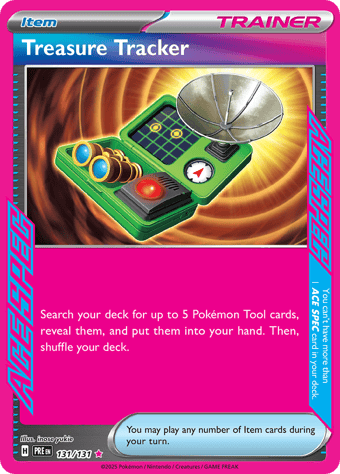 Treasure Tracker Prismatic Evolutions Pokemon Card