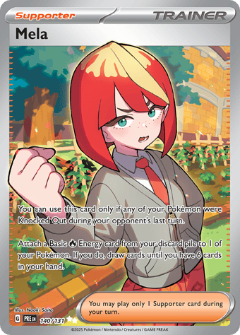 Mela Prismatic Evolutions Pokemon Card