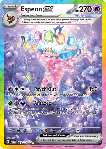 Espeon EX Prismatic Evolutions Pokemon Card