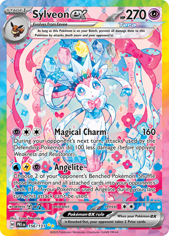 Sylveon EX Prismatic Evolutions Pokemon Card