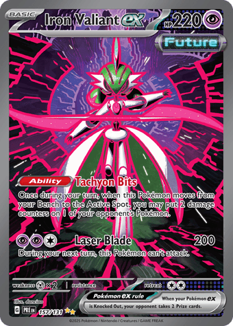 Iron Valiant EX Prismatic Evolutions Pokemon Card