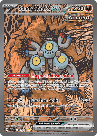 Sandy Shocks EX Prismatic Evolutions Pokemon Card