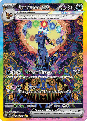 Umbreon EX Prismatic Evolutions Pokemon Card