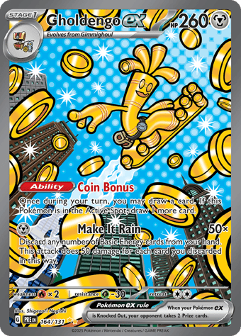 Gholdengo EX Prismatic Evolutions Pokemon Card