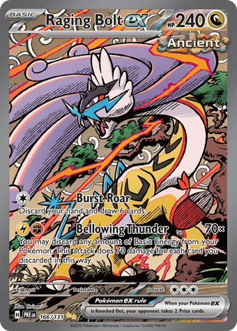 Raging Bolt EX Prismatic Evolutions Pokemon Card