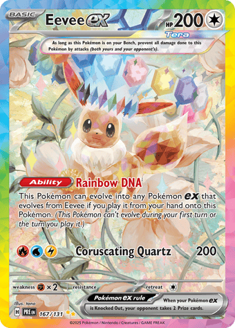 Eevee EX Prismatic Evolutions Pokemon Card