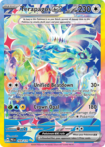 Terapagos EX Prismatic Evolutions Pokemon Card