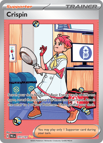 Crispin Prismatic Evolutions Pokemon Card