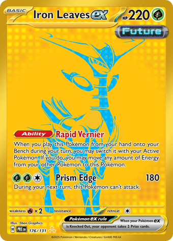 Iron Leaves EX Prismatic Evolutions Pokemon Card