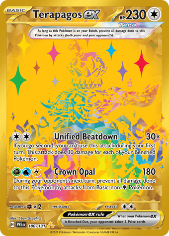 Terapagos EX Prismatic Evolutions Pokemon Card
